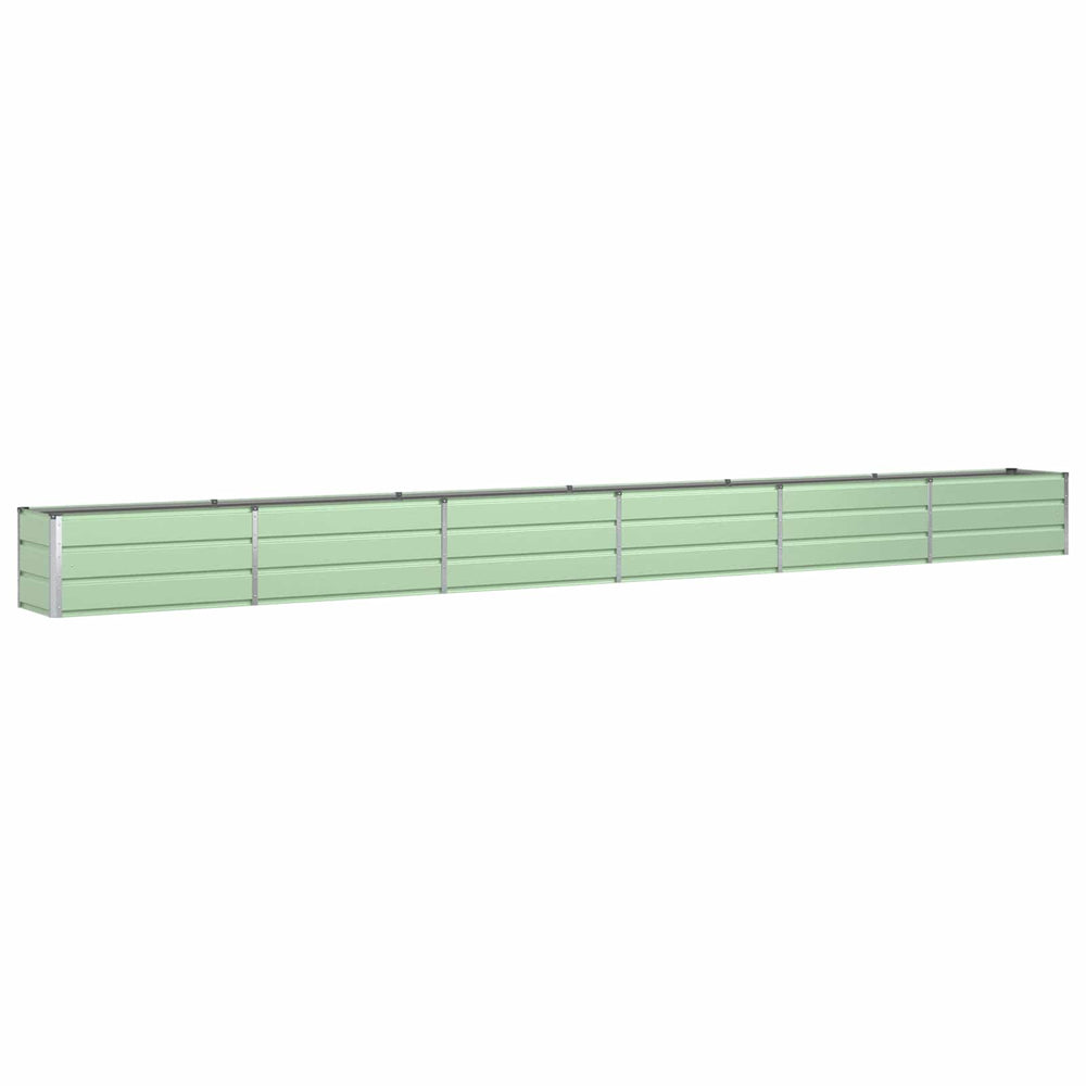 Vidaxl plantenbak pastelgroen 480 x 50 x 45 cm gegalvaniseerd staal