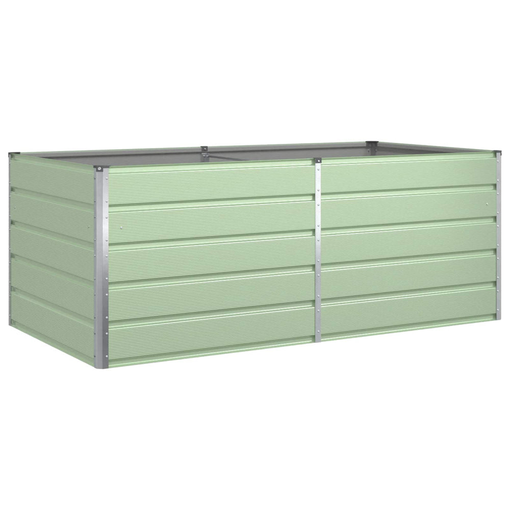 Vidaxl plantenbak pastelgroen 195 x 100 x 45 cm gegalvaniseerd staal
