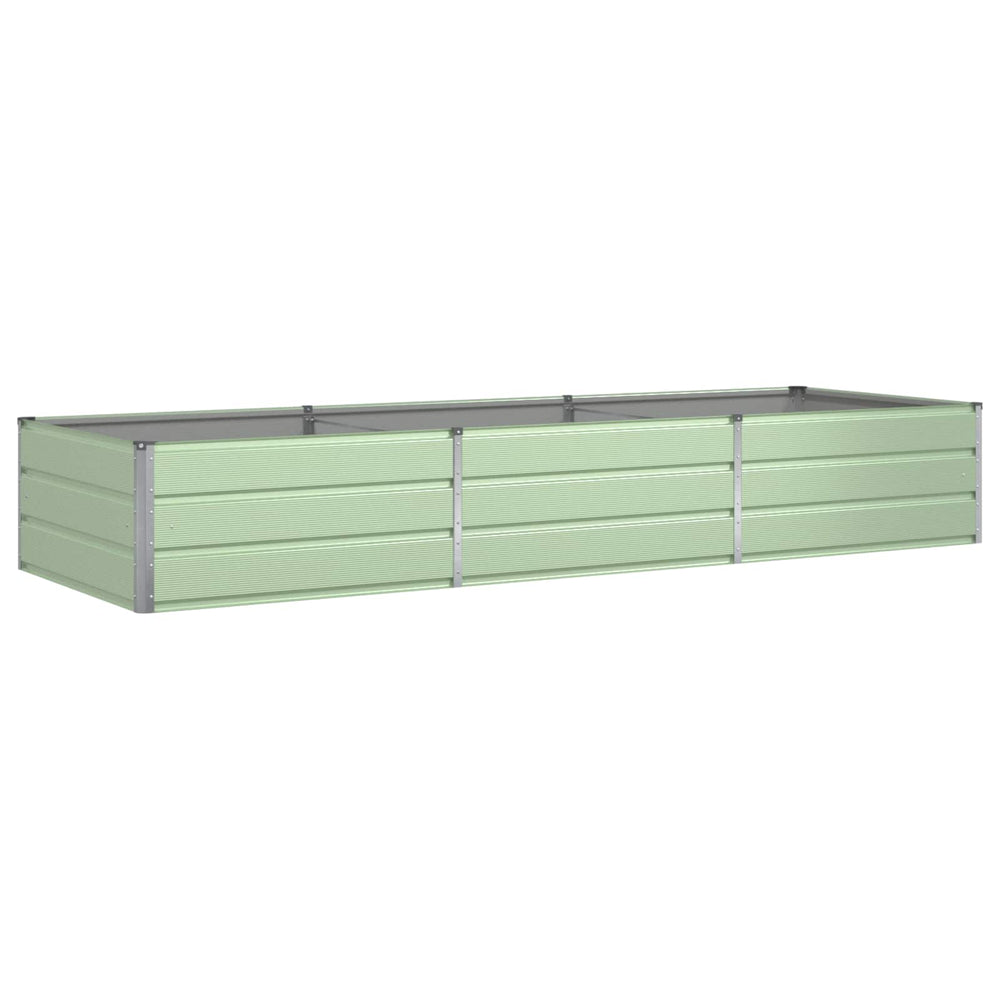 Vidaxl plantenbak pastelgroen 195 x 100 x 45 cm gegalvaniseerd staal