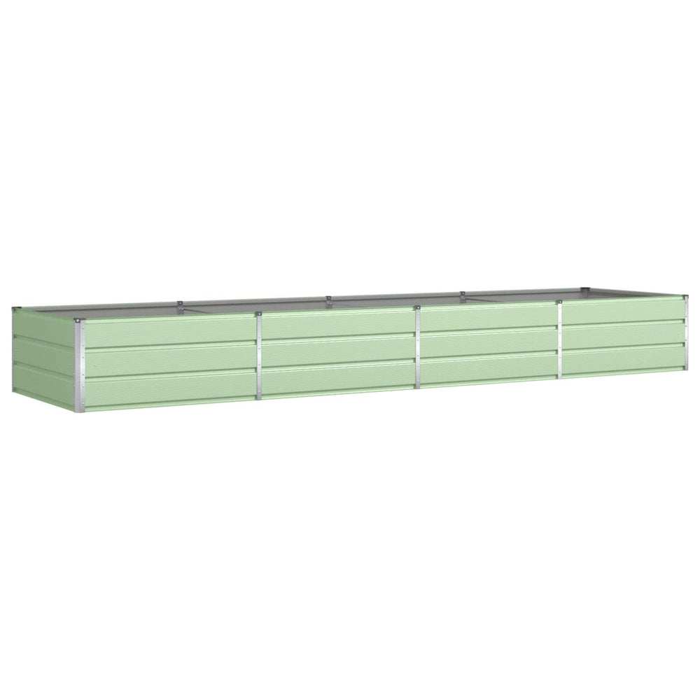 Vidaxl plantenbak pastelgroen 195 x 100 x 45 cm gegalvaniseerd staal