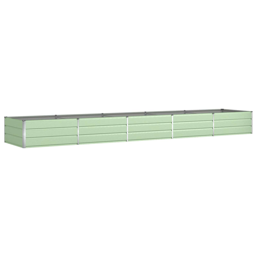 Vidaxl plantenbak pastelgroen 195 x 100 x 45 cm gegalvaniseerd staal
