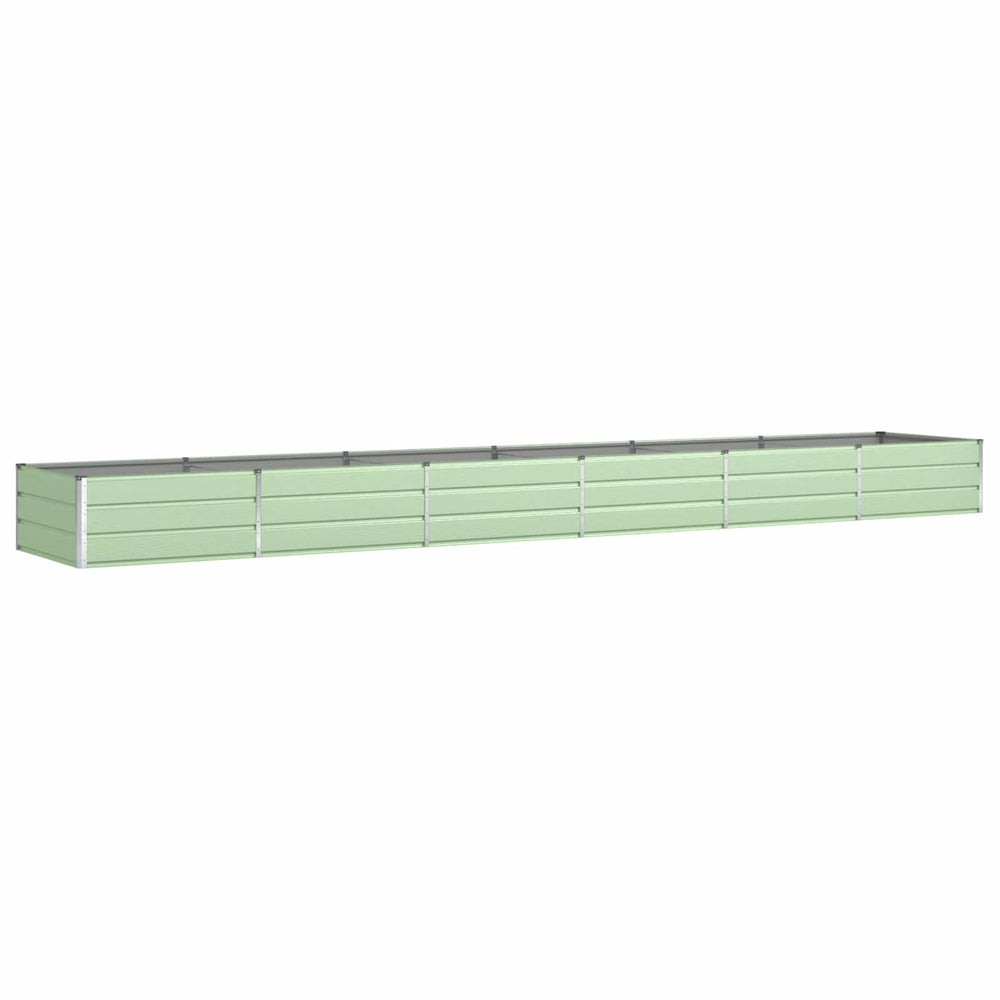 Vidaxl plantenbak pastelgroen 195 x 100 x 45 cm gegalvaniseerd staal
