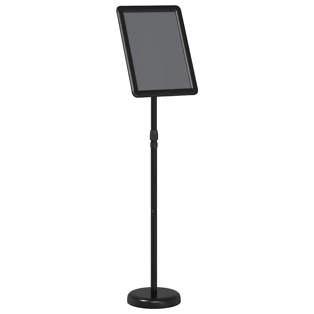 Vidaxl beurs displays zwart 25 x 25 x 125 cm aluminium