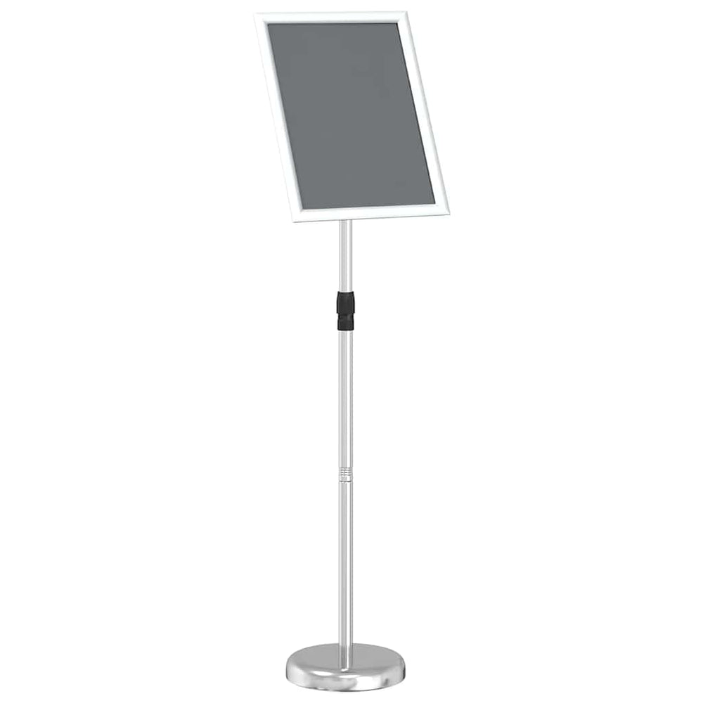 Vidaxl beurs displays zilver 25 x 25 x 125 cm aluminium