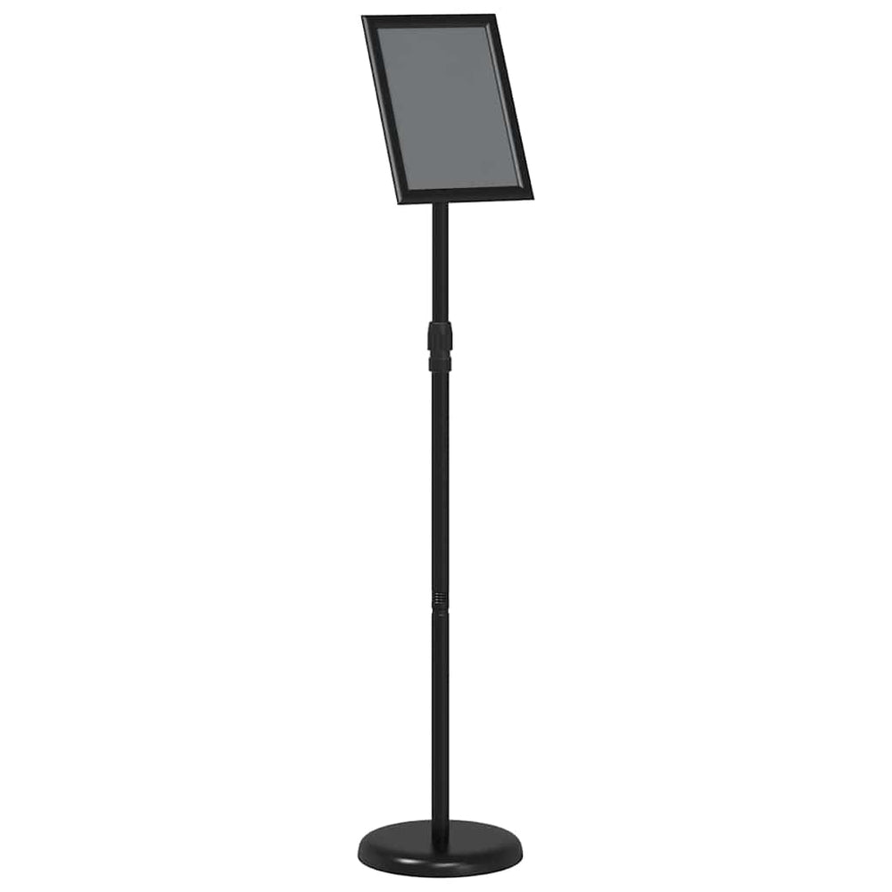 Vidaxl beurs displays zwart 25 x 25 x 125 cm aluminium
