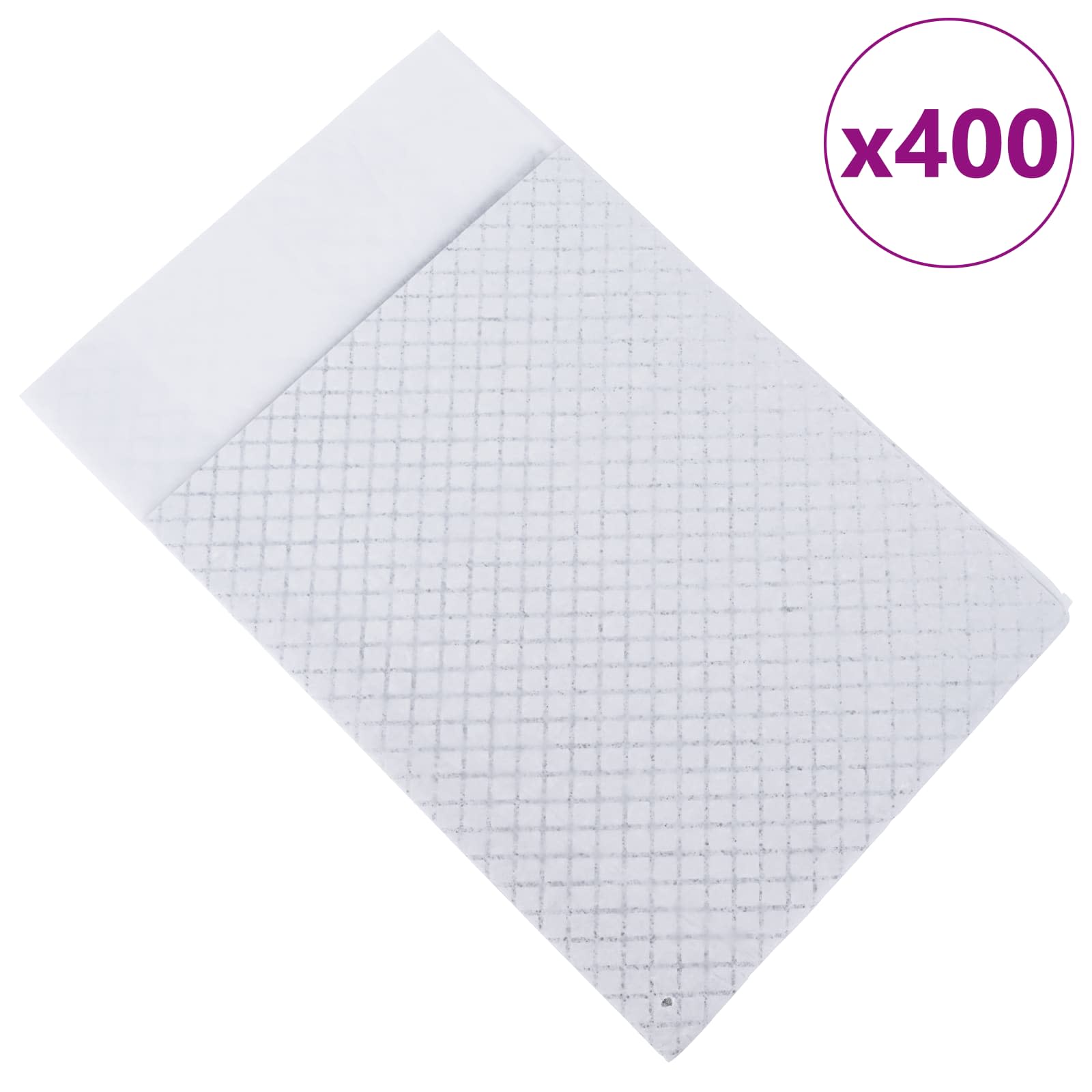 Vidaxl niet-geweven stof huisdier trainingspad 400 pcs 90 x 60 cm
