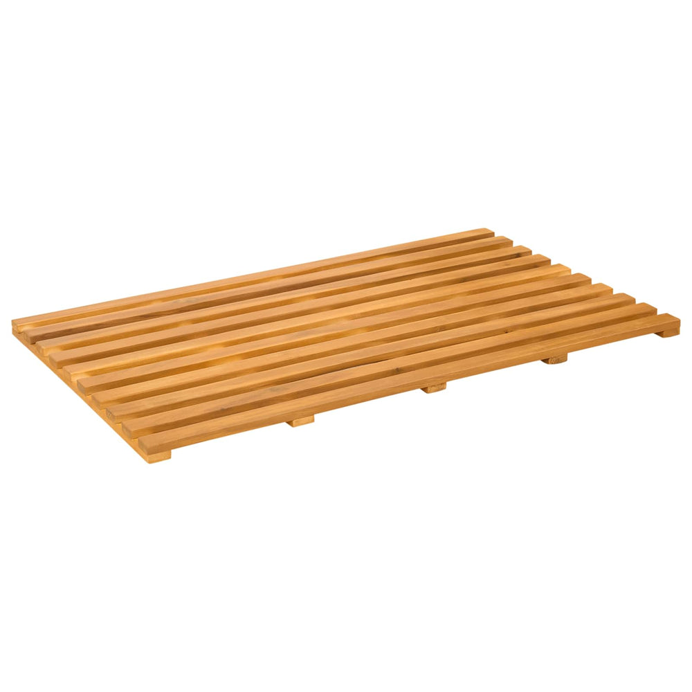 Vidaxl badmat effen bruin 100 x 53 cm hout