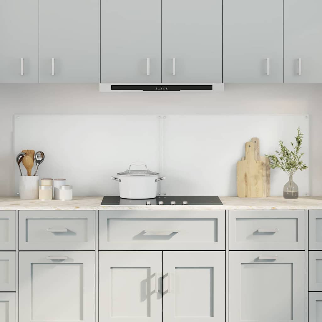Vidaxl keuken spatscherm 2 pcs doorzichtig 90 x 50 cm gehard glas