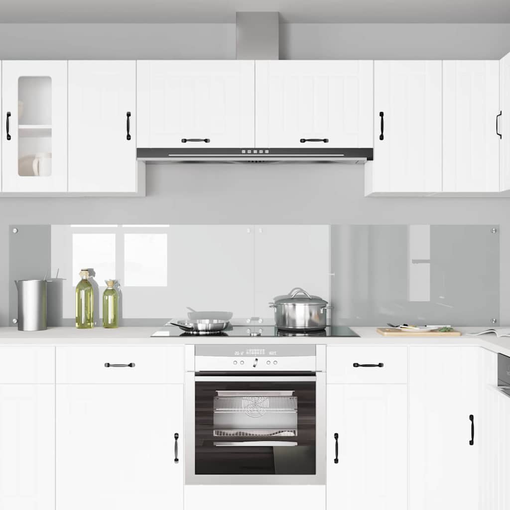 Vidaxl keuken spatscherm 2 pcs doorzichtig 120 x 50 cm gehard glas