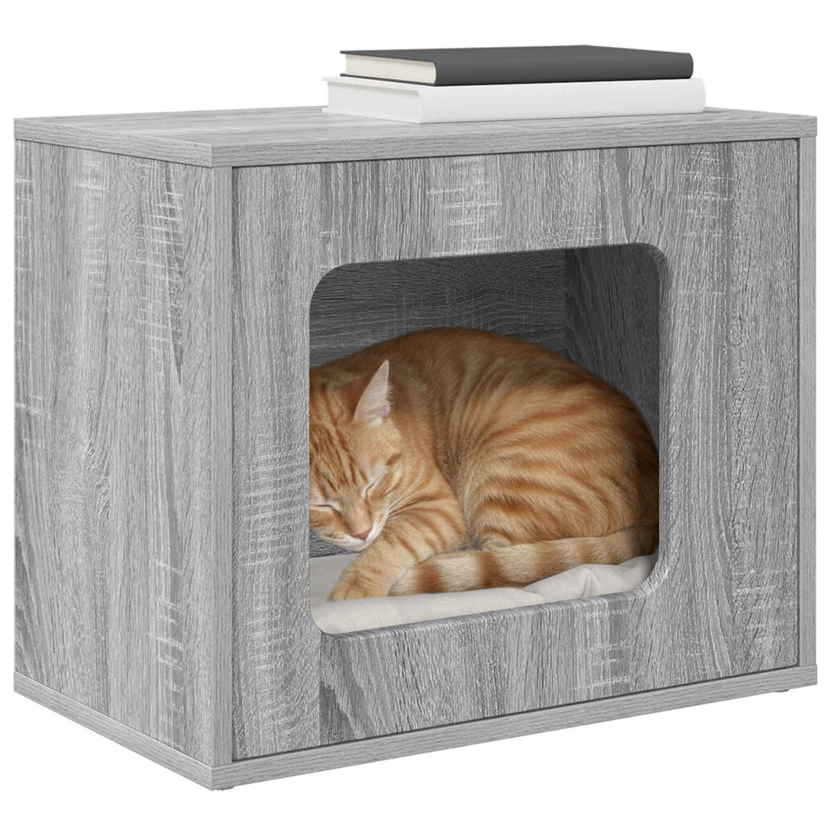 Vidaxl kattenhuis grijs sonoma 51 x 30 x 42,5 cm bewerkt hout