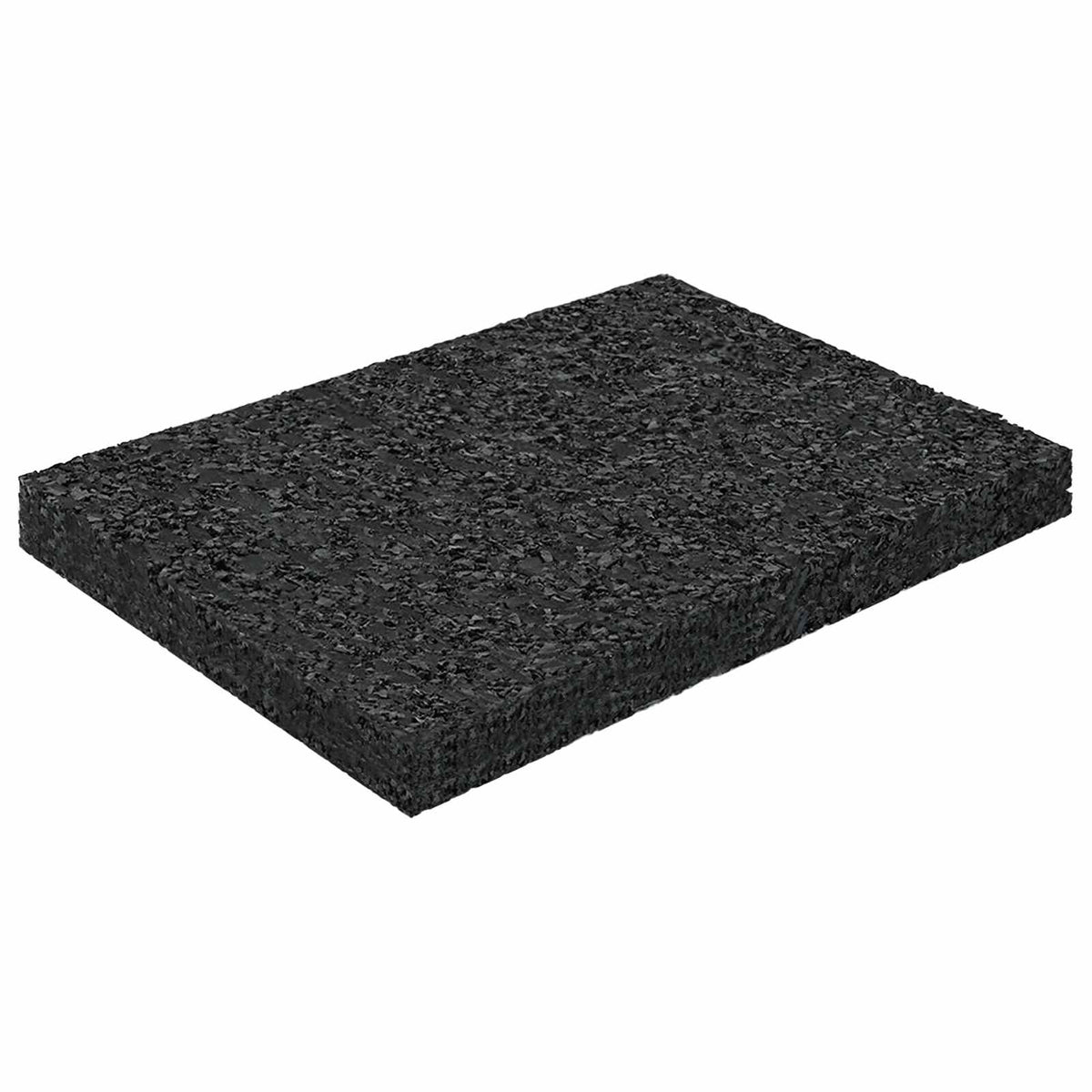 Vidaxl rubber granulaat patio pad zwart 6 x 9 x 0,8 cm rubber