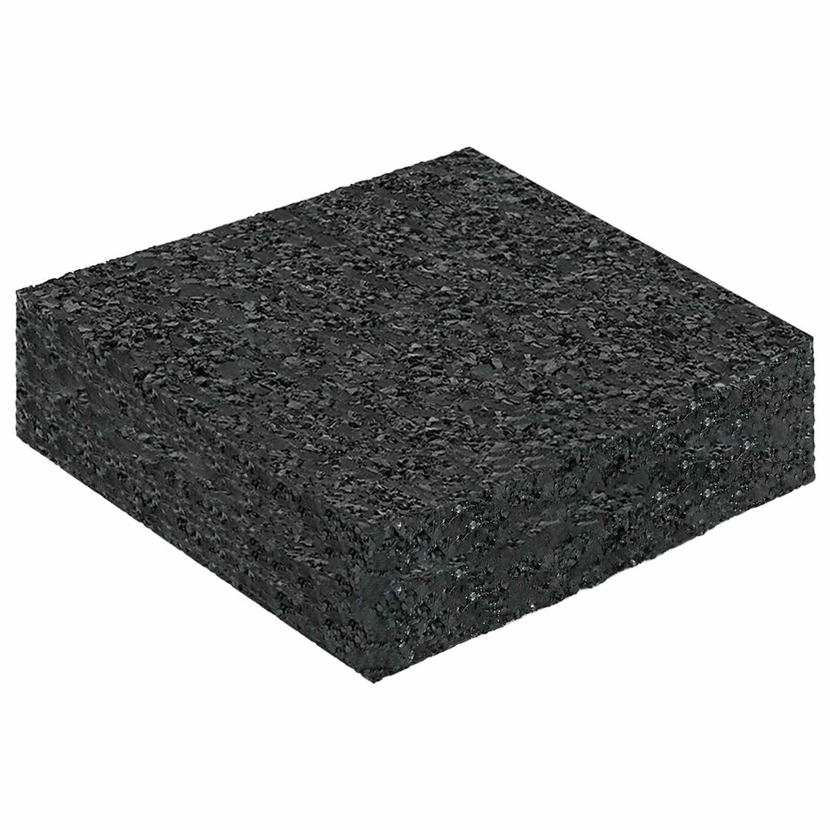 Vidaxl rubber granulaat patio pad zwart 9 x 9 x 2 cm rubber