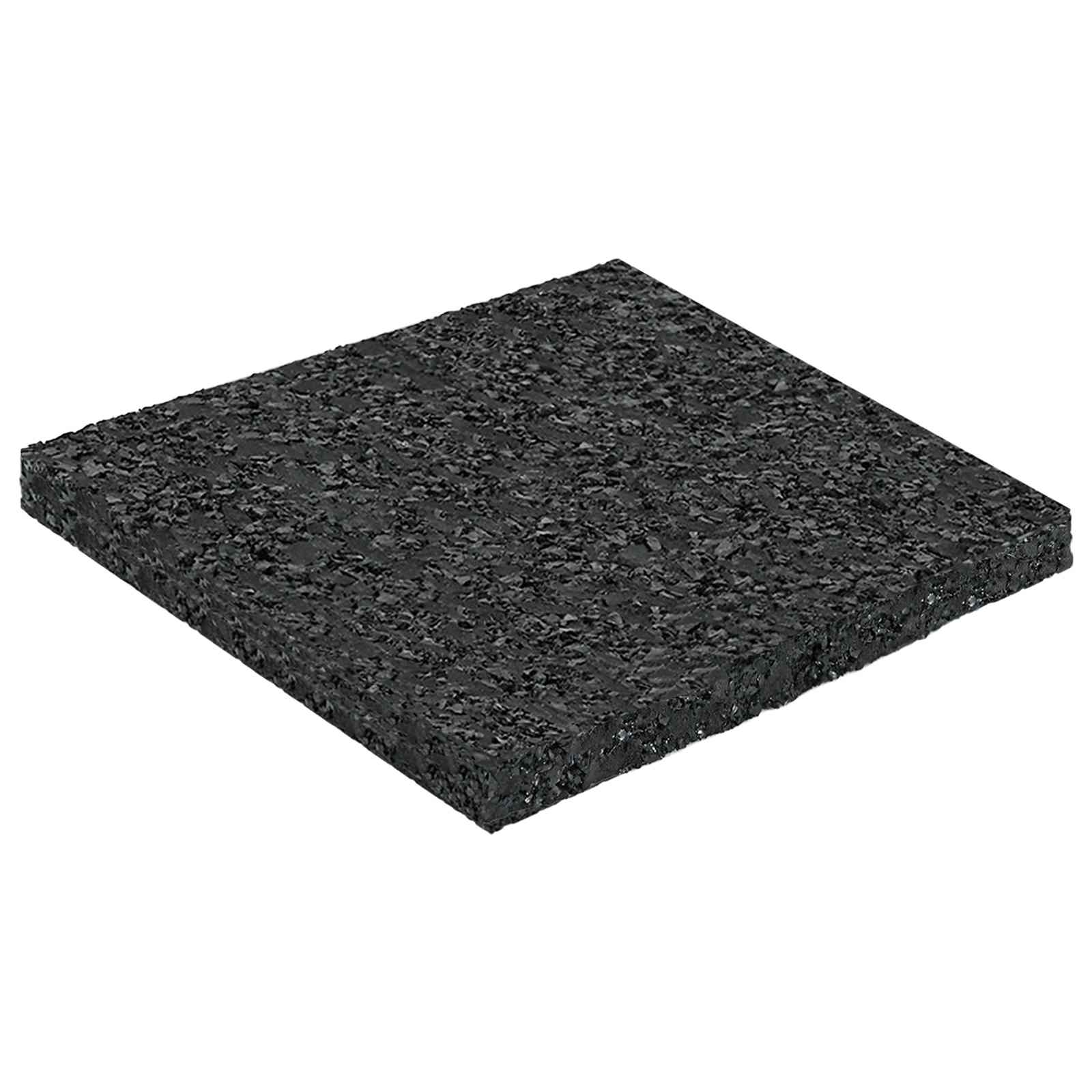 Vidaxl rubber granulaat patio pad zwart 9 x 9 x 0,6 cm rubber