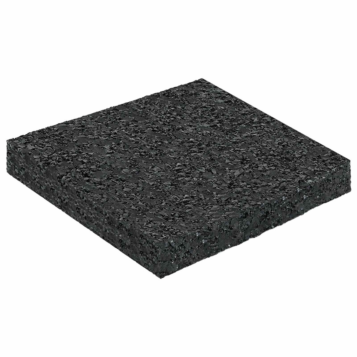 Vidaxl rubber granulaat patio pad zwart 9 x 9 x 1 cm rubber