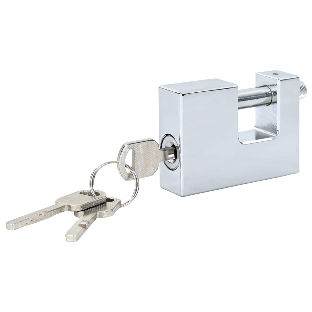Vidaxl hangslot 12 pcs zilver 6 x 2 x 4,5 cm ijzer