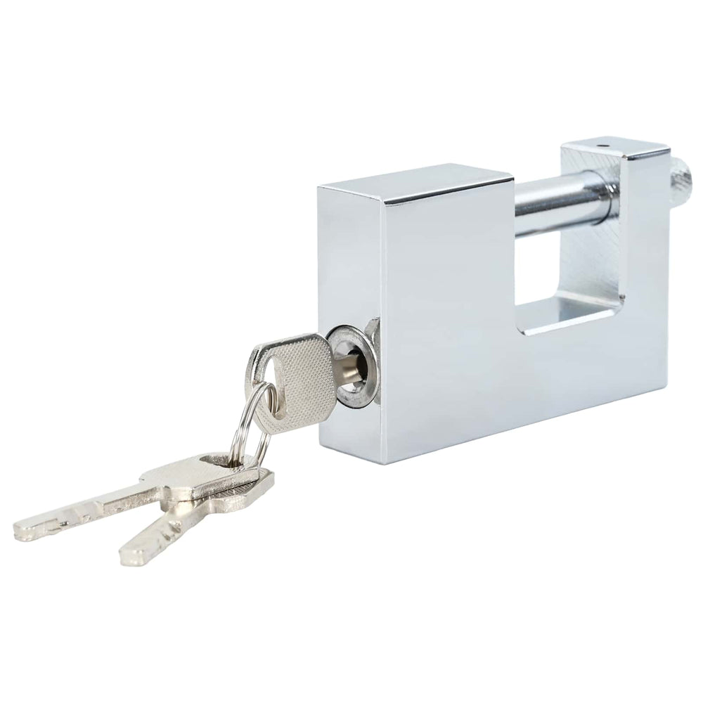 Vidaxl hangslot 12 pcs zilver 7,8 x 2 x 5 cm ijzer