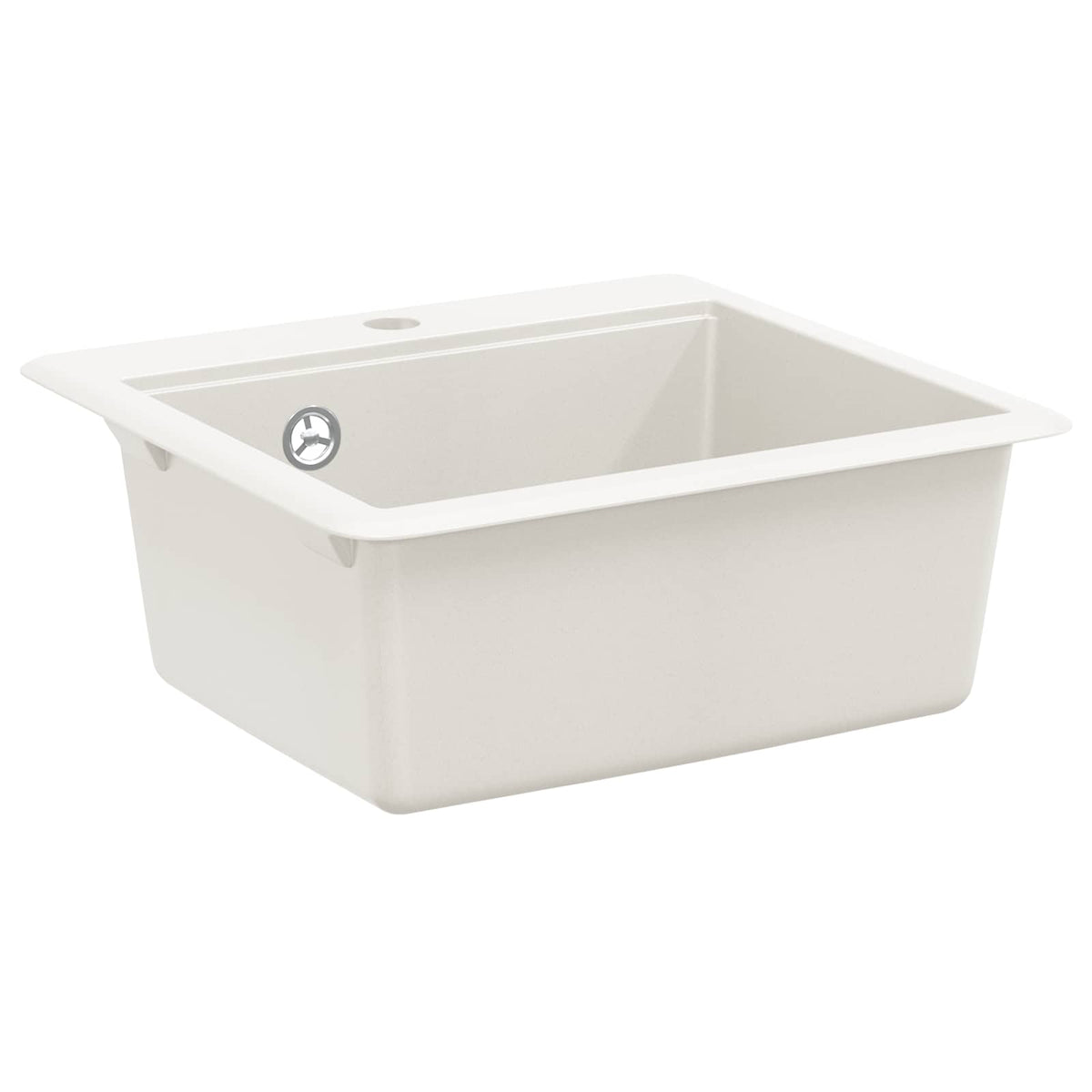 Vidaxl wasbak 80% kwarts en 20% hars 470 x 440 mm wit