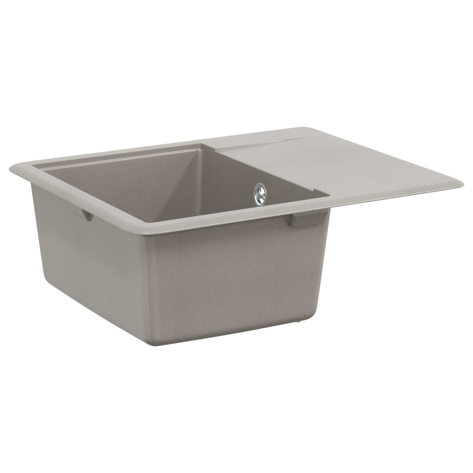 Vidaxl wasbak 80% kwarts en 20% hars 560 x 460 mm grijs