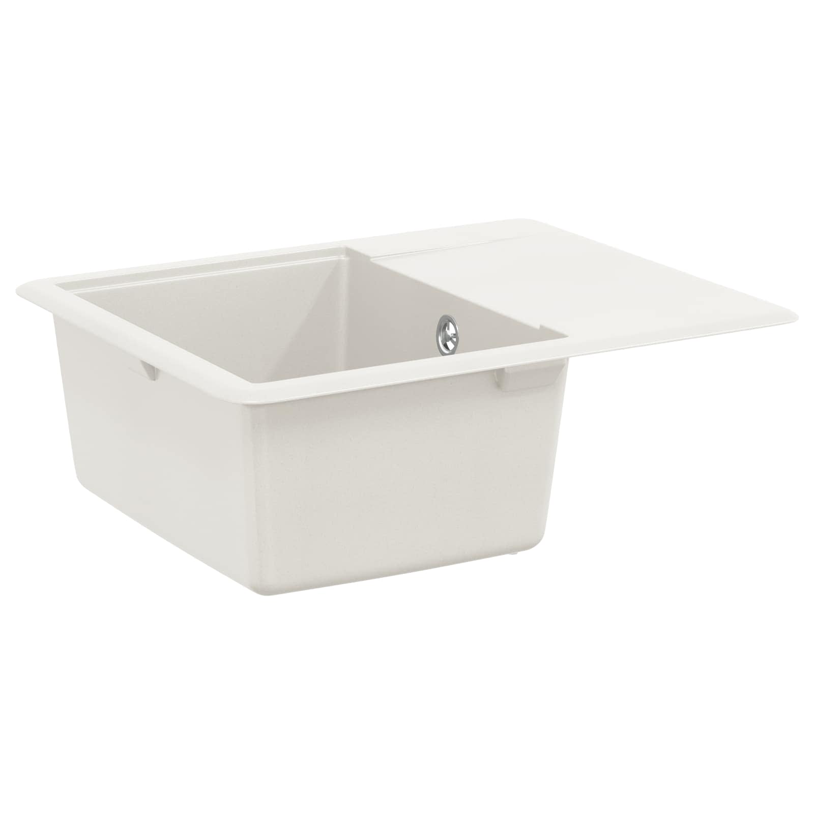 Vidaxl wasbak 80% kwarts en 20% hars 560 x 460 mm wit