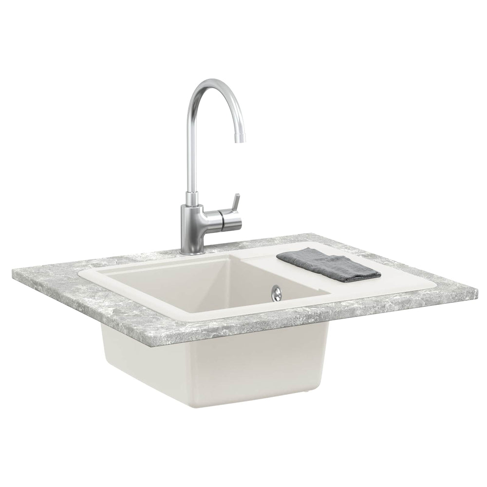 Vidaxl wasbak wit 560 x 460 mm 80% kwarts en 20% hars