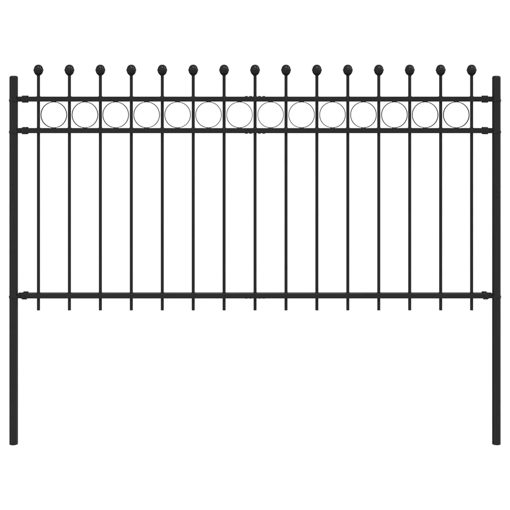 Vidaxl ringhek zwart 200 x 150 cm gepoedercoat staal
