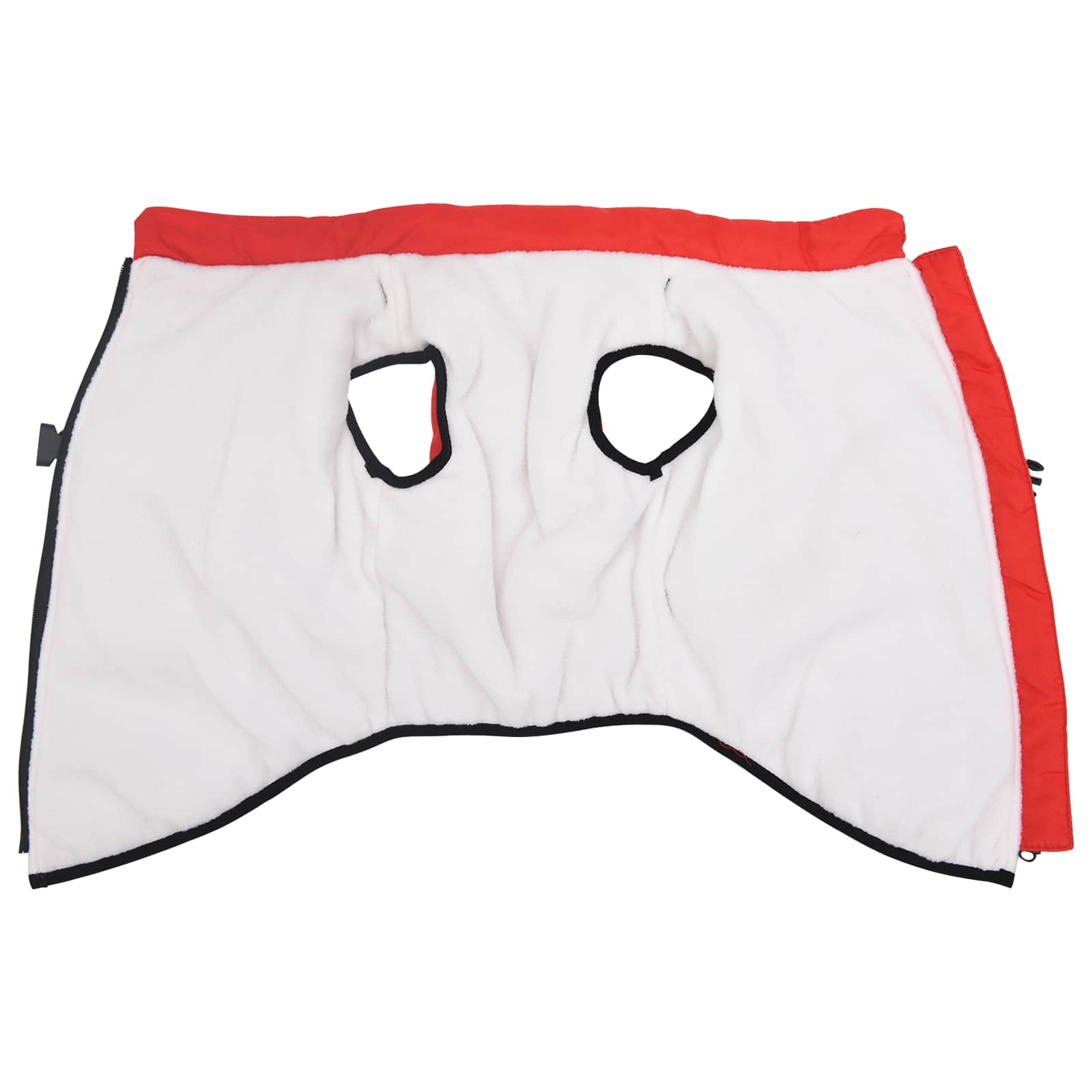 Vidaxl hondenjas met harnas rood 5xl fleece en polyester