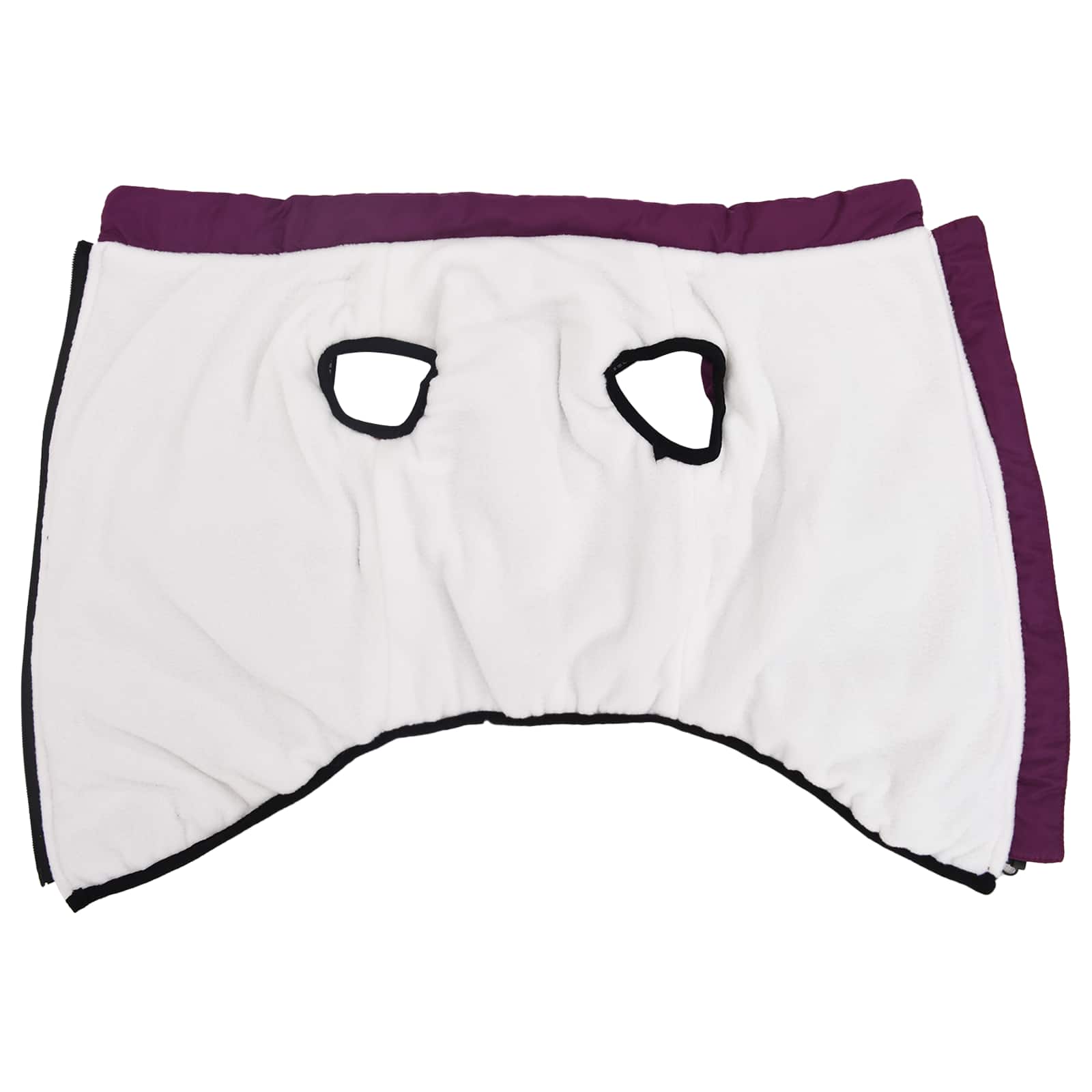 Vidaxl hondenjas met harnas paars 3xl fleece en polyester