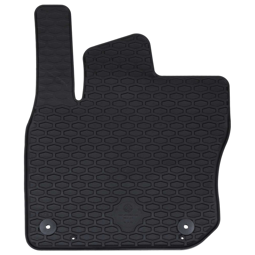 Vidaxl autobodemmat 4 pcs zwart vw tiguan tdi rubber