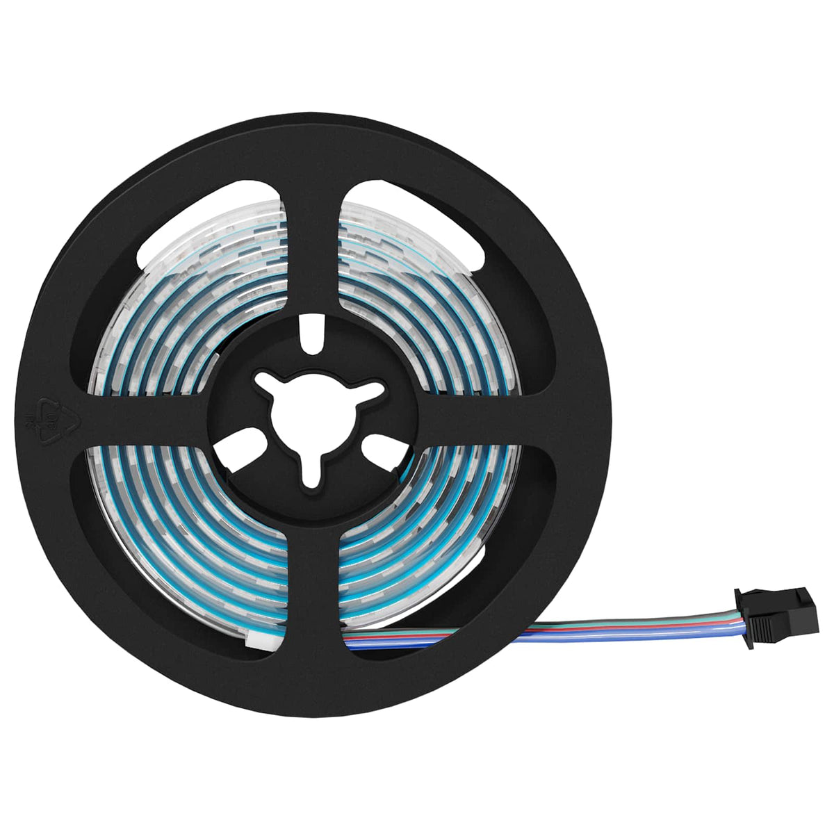 Vidaxl led-strip 2 st zwart en transparant koper en kunststof