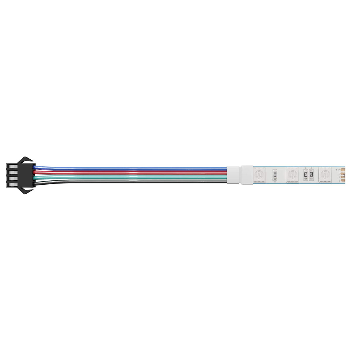 Vidaxl led-strip 2 st zwart en multikleur koper en kunststof