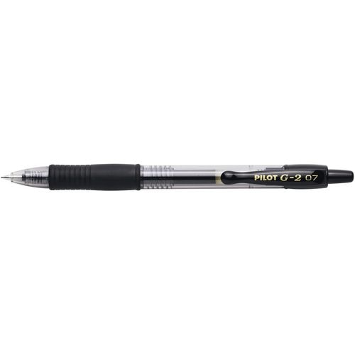 Drukknopgelpen pilot g2 fijn 0,4mm zwart grip drukmechanisme edelstaal punt