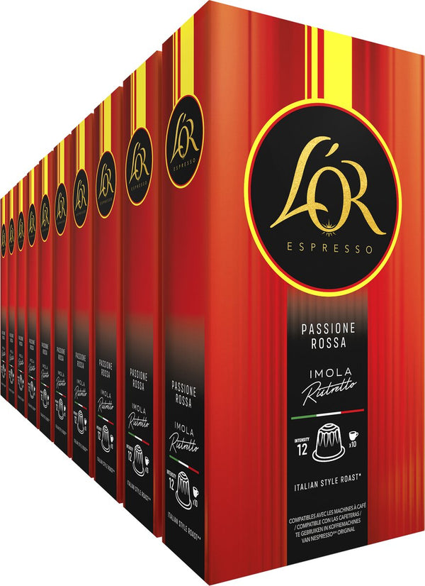 L'or espresso imola ristretto koffiecups - 10 x 10 capsules