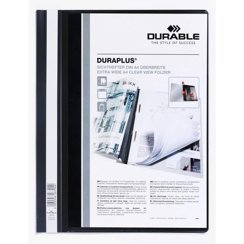 Snelhechter durable a4+ pvc zwart