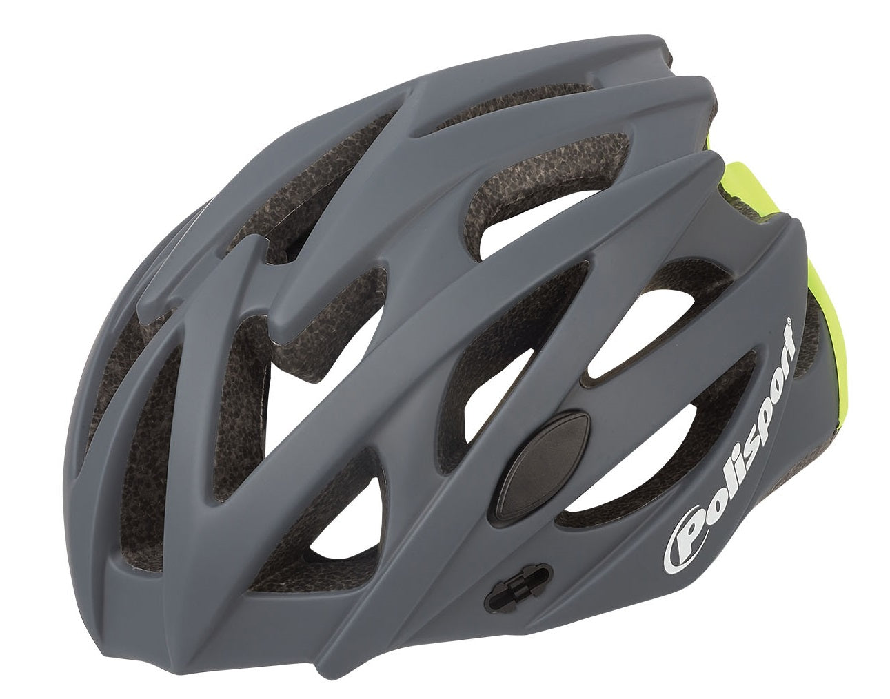 Casque de vélo Polisport Twig M 55-58 cm - gris foncé jaune fluo