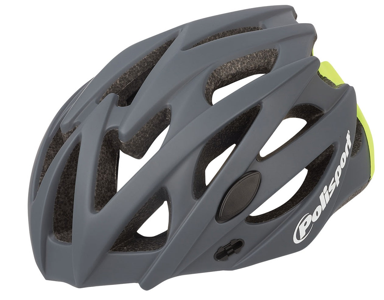 Casque de vélo Polisport Twig L 58-61 cm - gris foncé jaune fluo