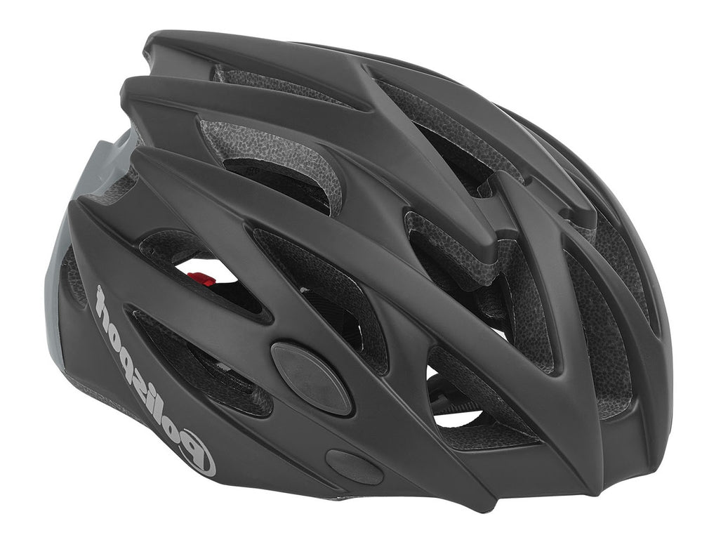 Polisport twig fietshelm l 58-61cm zwart grijs