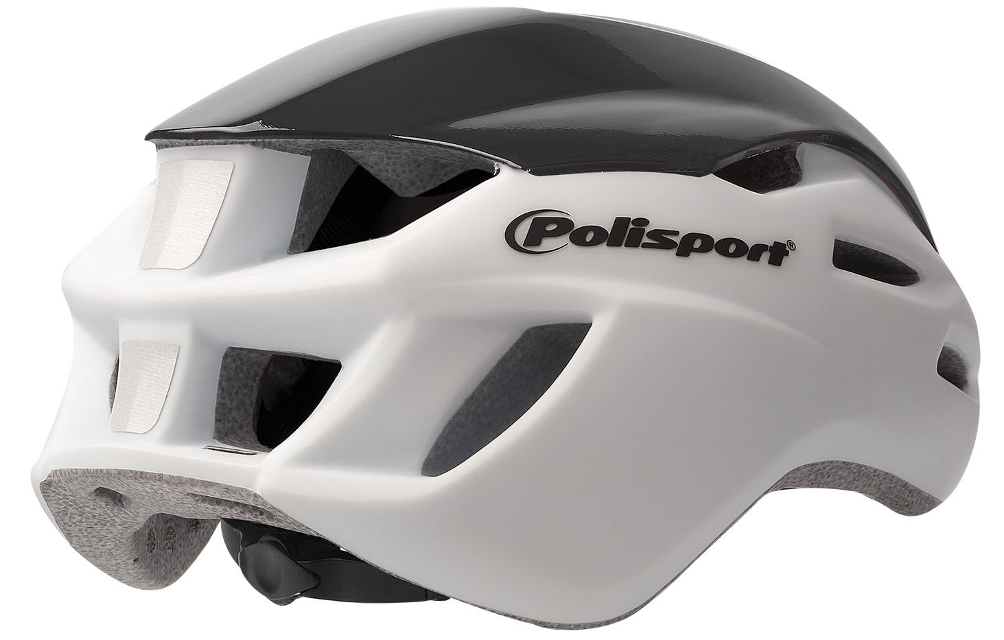 Casque de vélo Polisport Aero-R Medium 55-58 cm - blanc mat noir jaune fluo