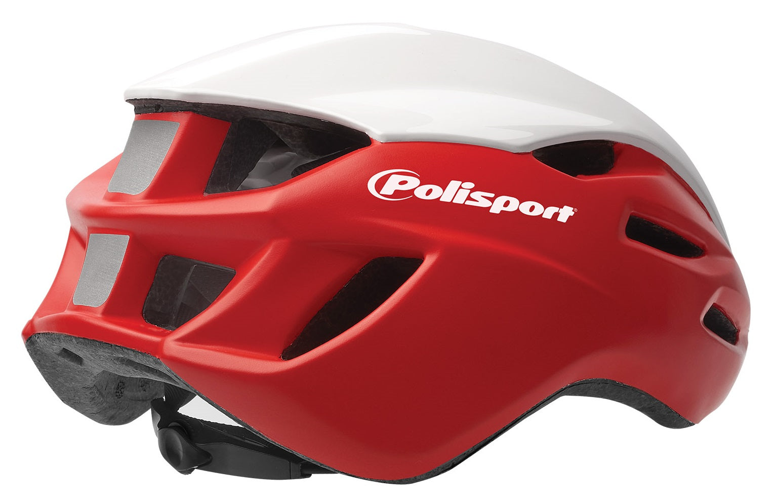 Casque de vélo Polisport Aero-R Medium 55-58 cm - rouge mat blanc noir brillant