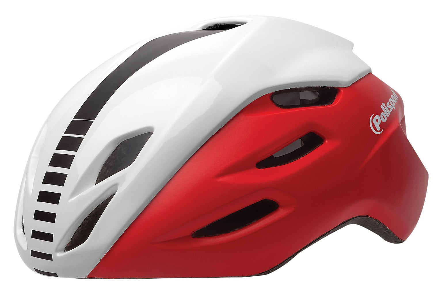 Casque de vélo Polisport Aero-R Large 58-61 cm - rouge mat blanc noir brillant