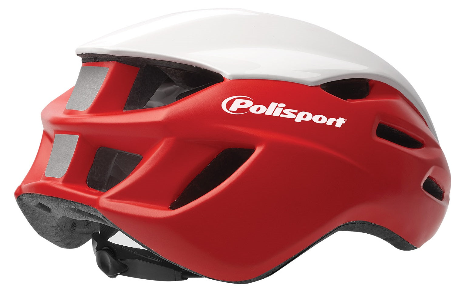 Casque de vélo Polisport Aero-R Large 58-61 cm - rouge mat blanc noir brillant