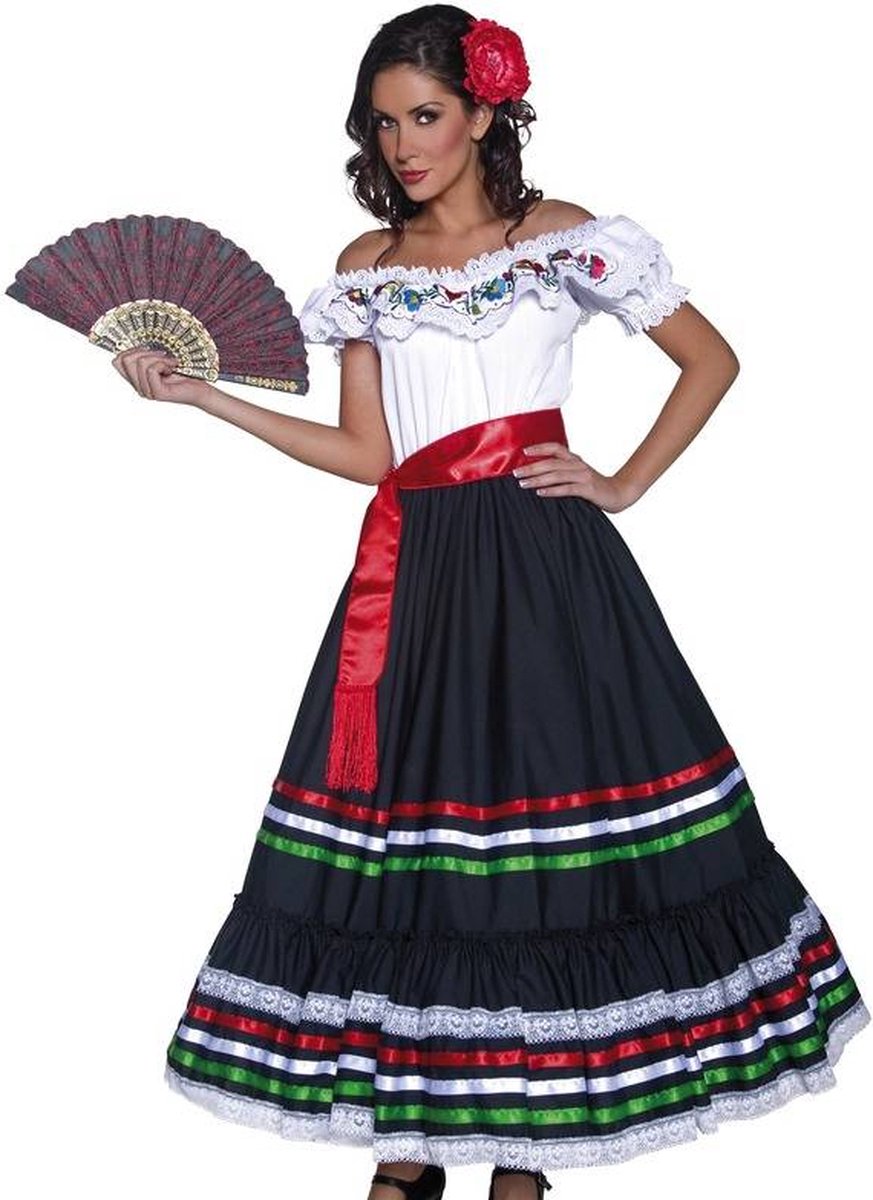 Vegaoo verkleedkostuum spaanse danseres voor dames feestkleding - verkleedkleding - medium