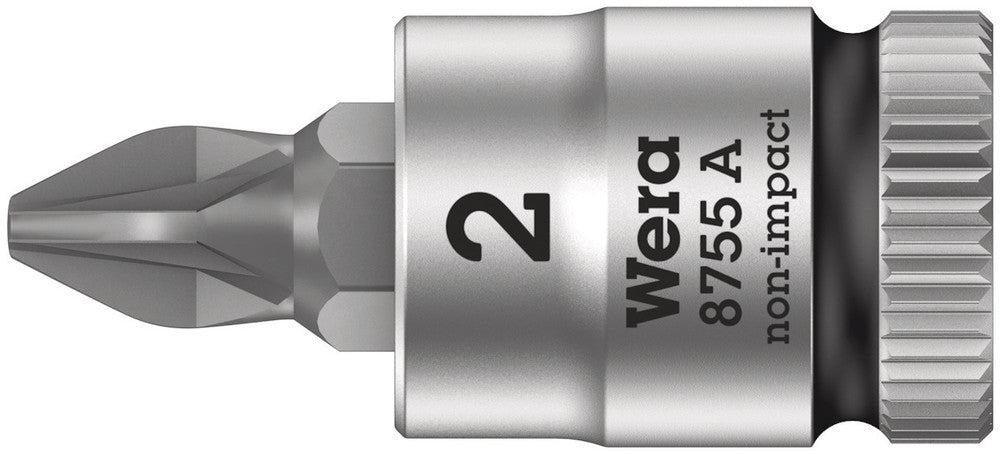 Wera 8755 A Zyklop Pozidriv Bitdop met 1 4-aandrijving