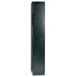 Locker 2 compartiementen clk182 30,5x45,7x180,2cm zwart
