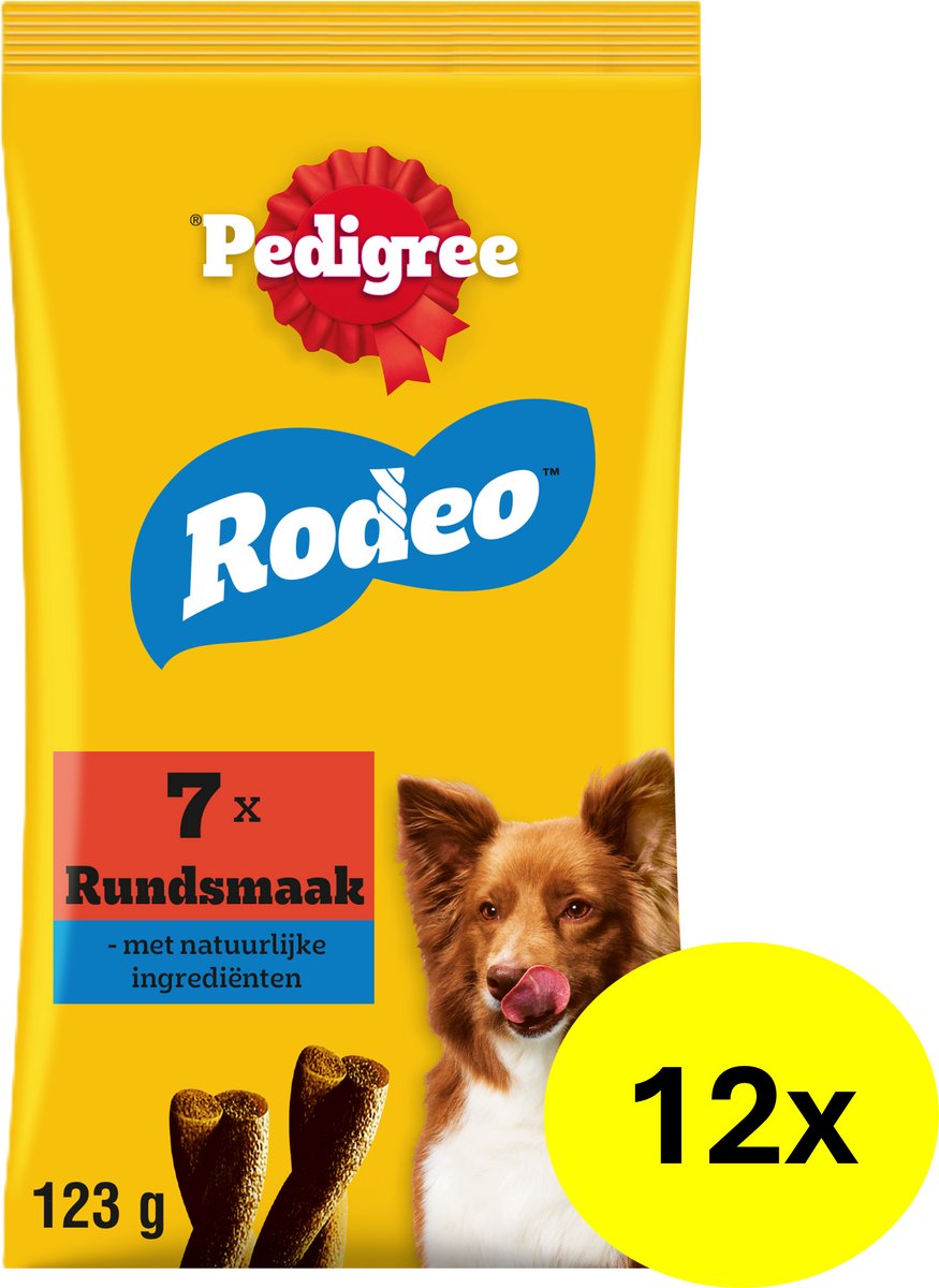 Pedigree hondensnacks - rodeo - rund - 12x7 stuks