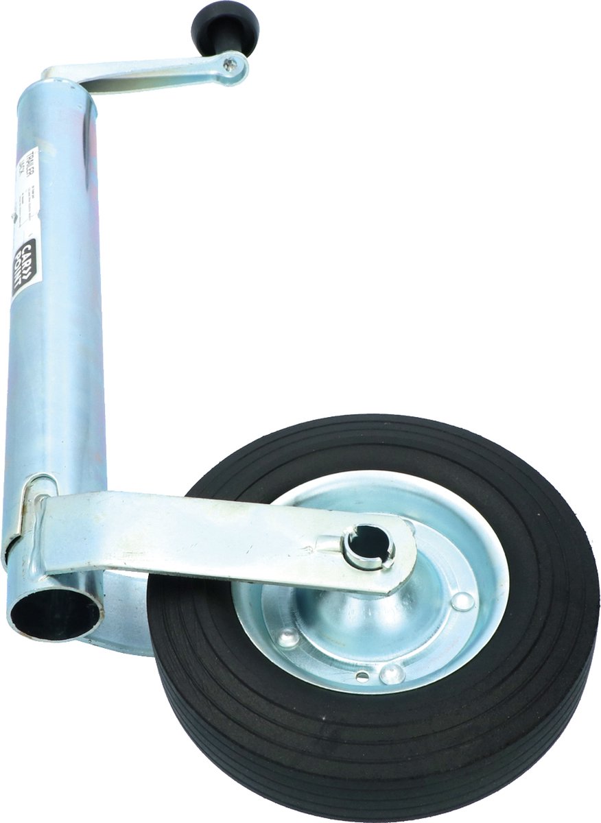 Carpoint neuswiel 48 mm – draagvermogen 150 kg – massief rubber wiel – voor aanhanger caravan