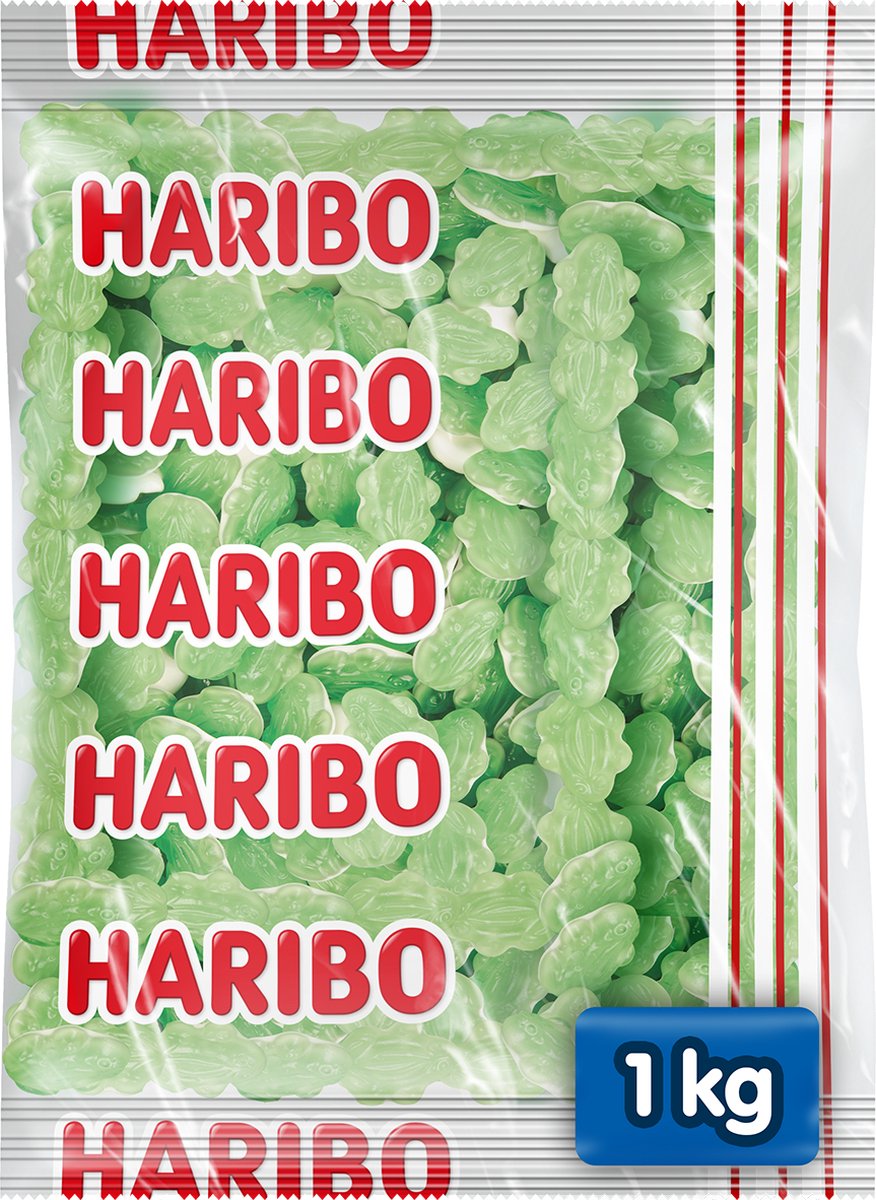 Haribo kikkers - snoep met schuim - 1kg zak