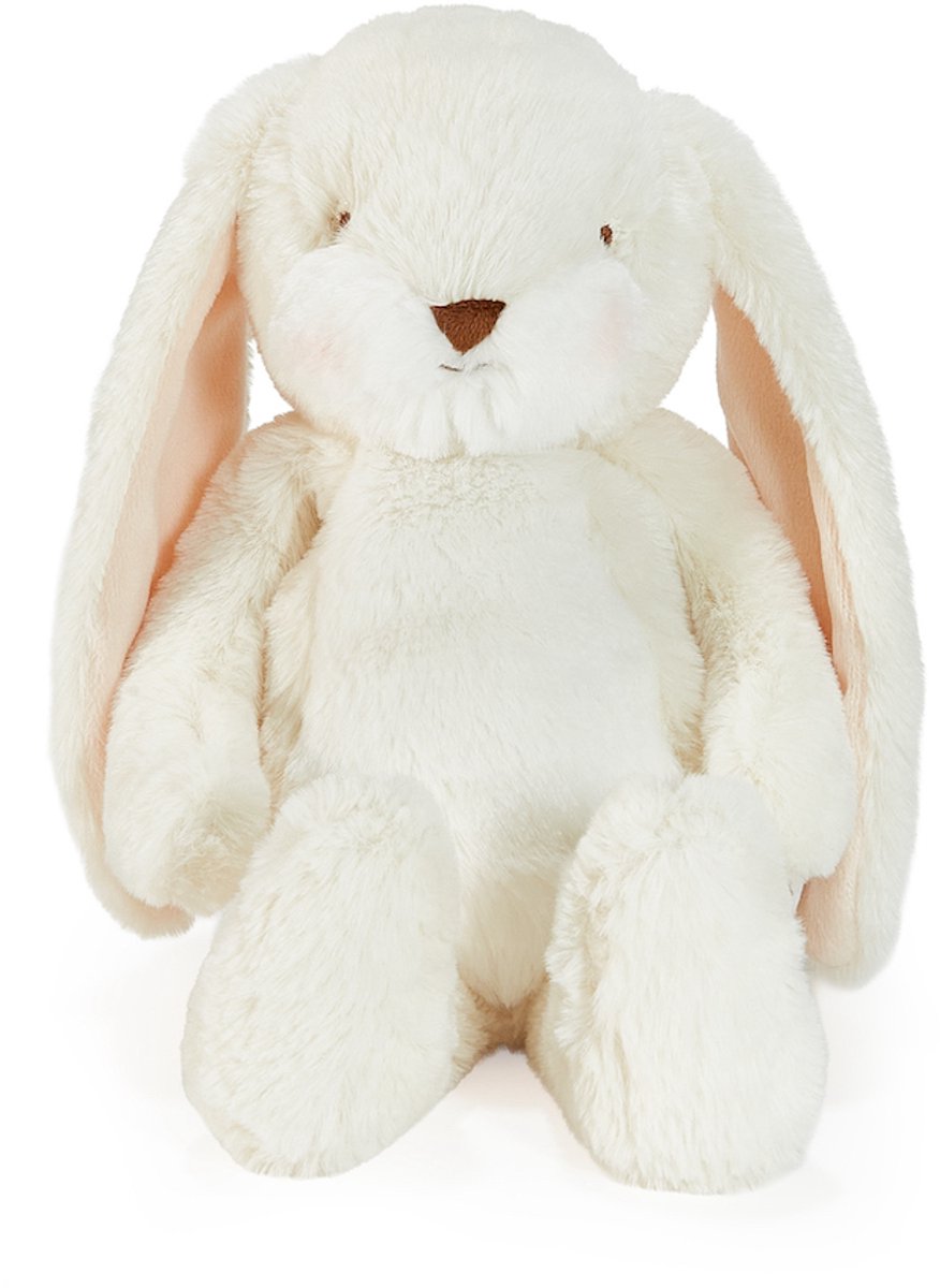 Bunnies by the bay floppy nibble konijn - knuffeldier - knuffel voor kinderen - geborduurde details - creme - 34 cm
