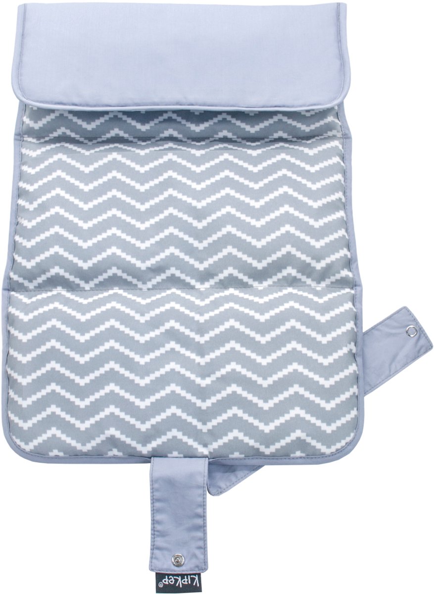 Kipkep napper - verschoonmatje - silver grey - waterproof - dik - wasmachine - duurzaam (excl. luieretui)