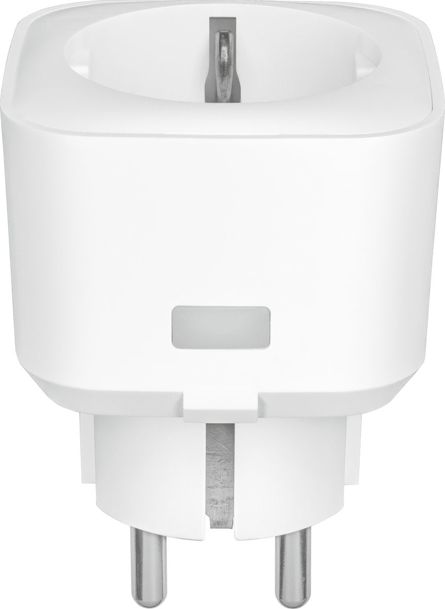 Klikaanklikuit zigbee stekkerdimmer zcc-250 – met statusweergave - slimme stekker - stopcontactdimmer - slimme dimmer stopcontact - compatible zigbee smart home - wit