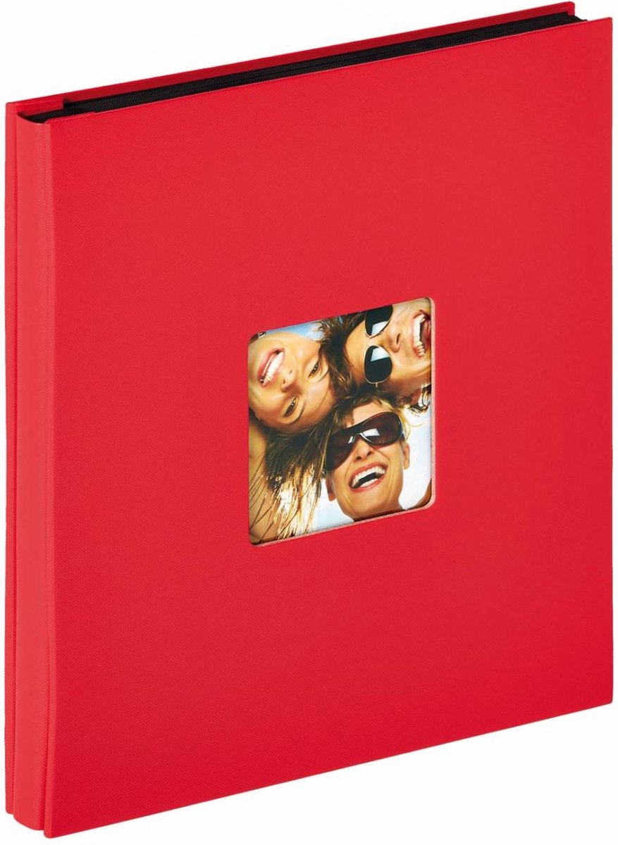 Walther ea-110-r fun - insteekalbum - formaat 31 x 33 cm - 400 foto's 10 x 15 cm - rood